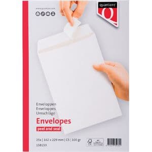 Picture 1 of Envelop Quantore akte C5 162x229mm zelfklevend wit 25 stuks
