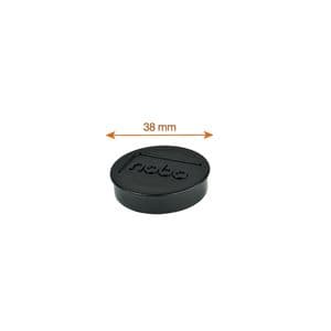 Picture 4 of Magneet Nobo 38mm zwart 10 stuks