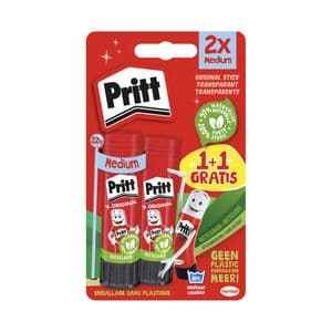 Picture 1 of Lijmstift Pritt Stick Original 22gr blister à 1 + 1 stuk gratis Promo