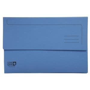 Picture 1 of Pocketmap Exacompta Clean'Safe A4 400gr blauw 5 stuks
