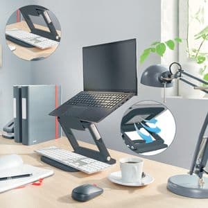 Picture 4 of Laptopstandaard Leitz Ergo verstelbare multihoek grijs