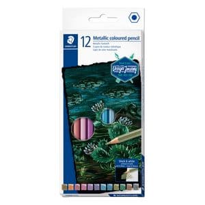 Picture 1 of Kleurpotlood Staedtler metallic set à 12 kleuren