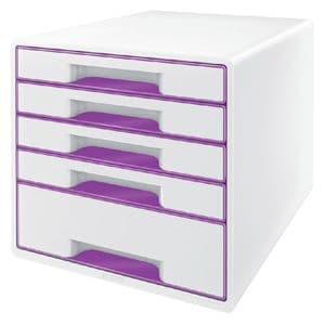 Picture 4 of Ladenblok Leitz WoW 5 laden wit/paars