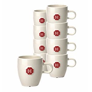 Picture 1 of Kopje Douwe Egberts espresso 70ml wit 12 stuks
