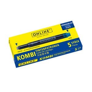 Picture 1 of Inktpatroon Online Kombi blauw doos à 5 stuks