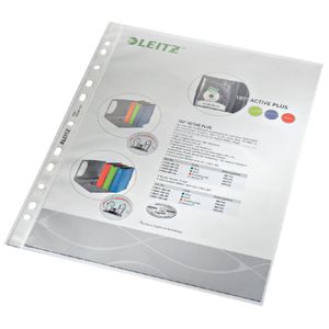 Picture 5 of Showtas Leitz Premium standaard 11-gaats copy safe 0.085mm PP A4 transparant 100 stuks