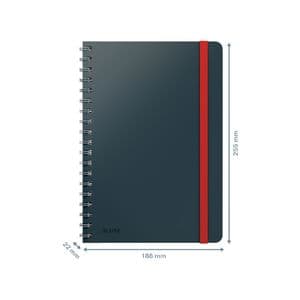 Picture 3 of Notitieboek Leitz Cosy B5 160blz 100gr spiraal lijn grijs