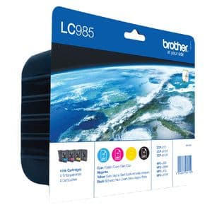 Picture 1 of Inktcartridge Brother LC-985VALBP zwart + 3 kleuren