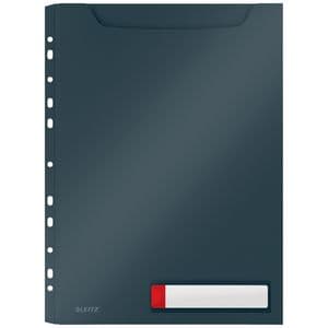 Picture 1 of Insteekmap U-model Leitz Cosy harmonica A4 met perforatiestrip PP grijs