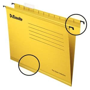 Picture 1 of Hangmap Esselte Classic folio V-bodem 382x240mm geel