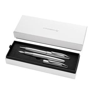 Picture 1 of Schrijfset Pelikan Jazz Noble Elegance K36+P36 medium silver