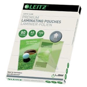 Picture 1 of Lamineerhoes Leitz iLAM A5 2x80micron 100 stuks