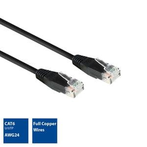 Picture 3 of Kabel ACT CAT6 Network koper 2 meter zwart