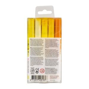 Picture 4 of Brushpen Talens Ecoline set à 5 stuks geel