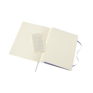 Picture 5 of Notitieboek Moleskine XL 190x250mm blanco soft cover hydrangea blue