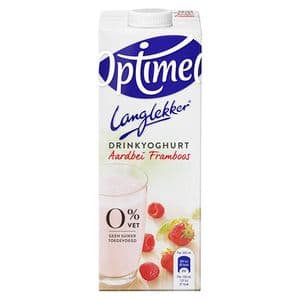 Picture 1 of Drinkyoghurt Optimel Langlekker aardbei framboos 1liter
