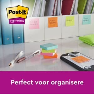 Picture 6 of Memoblok Post-it 675-3 Super Sticky 101x101mm Oasis 3 stuks