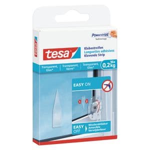 Picture 1 of Kleefstrips tesa® dubbelzijdig transparant 0,2kg 16 stuks 16 stuks