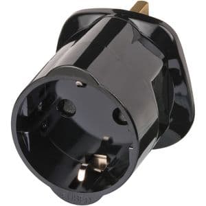 Picture 1 of Reisstekker Brennenstuhl adapter GB/UK met aarding zwart