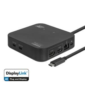 Picture 3 of Dockingstation ACT USB-C Dual Monitor met Power Delivery