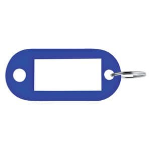 Picture 1 of Sleutellabel Pavo kunststof blauw 100 stuks