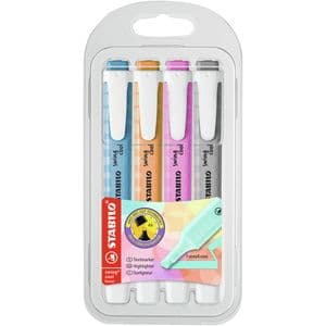 Picture 1 of Markeerstift STABILO Swing cool 275/4 pastel assorti etui à 4 stuks