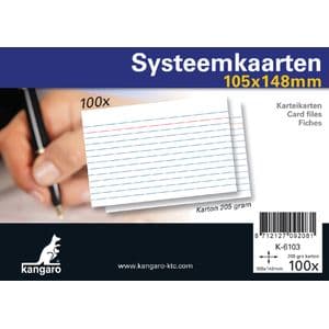 Picture 1 of Systeemkaarten A6 105x148mm 100 stuks