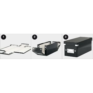 Picture 5 of Tijdschriftencassette Leitz WOW click & store gerecycled karton zwart