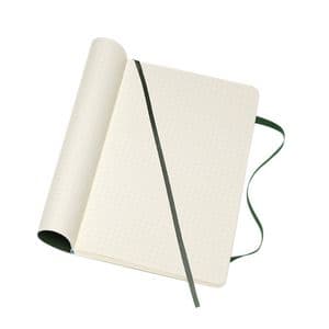 Picture 3 of Notitieboek Moleskine large 130x210mm dots soft cover myrtle green
