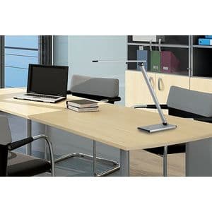 Picture 3 of Bureaulamp Unilux Terra led aluminium grijs