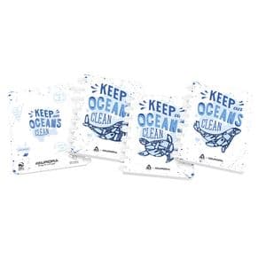 Picture 1 of Schrift Adoc Ocean Waste Plastics A4 ruit 4x8mm 144 pagina's 90gr