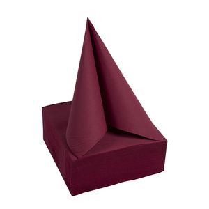 Picture 2 of Servet Pronappe 1/4 vouw 2-laags 380x380mm 40 vel bordeauxrood