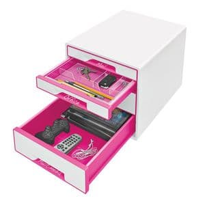 Picture 3 of Ladenblok Leitz WOW 4 laden wit/roze