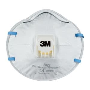 Picture 4 of Stofmasker 3M voor schuren 8822 FFP2 met ventiel 5 stuks