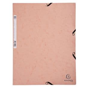 Picture 1 of Elastomap Exacompta Aquarel A4 3 kleppen 400gr glanskarton roze