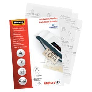 Picture 2 of Lamineerhoes Fellowes A5 2x125micron glans 100 stuks