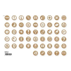 Picture 1 of Mini Woodies refill set met 250 ministempel
