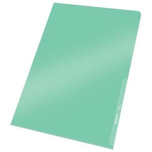 Picture 4 of Insteekmap L-model Leitz Premium copy safe 0.15mm PVC A4 groen 100 stuks