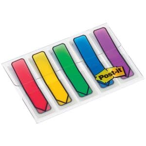 Picture 1 of Indextabs 3M Post-it 684 12x43mm pijlvorm assorti 100 stuks