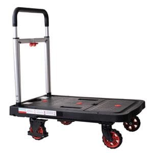 Picture 1 of Transportkar Pavo platform trolley inklapbaar 137kg zwart