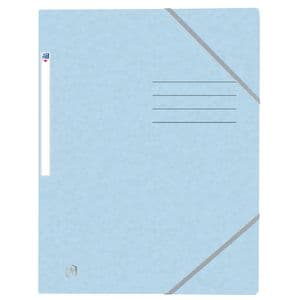 Picture 1 of Elastomap Oxford Top File+ A4 3 kleppen 390gr pastel blauw