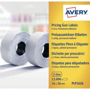 Picture 1 of Prijsetiket Avery PLP1626 16mmx26mm permanent wit