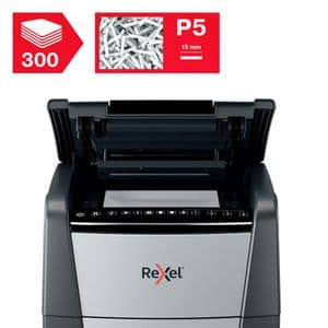 Picture 5 of Papiervernietiger Rexel Optimum Auto+ 300M P5 snippers 2x15mm