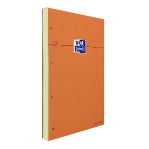 Picture 2 of Cursusblok Oxford Orange Notepad A4+ lijn 4-gaats 160 pagina's 80gr oranje