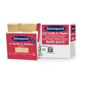 Picture 1 of Pleisters Salvequick textiel extra groot 6x 21 stuks