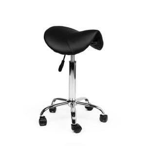 Picture 1 of Zadelkruk Office medium harde wielen zw