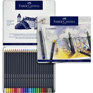 Picture 2 of Kleurpotloden Faber-Castell Goldfaber assorti blik à 24 stuks