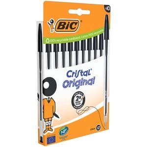 Picture 3 of Balpen Bic Cristal medium zwart blister à 10 stuks