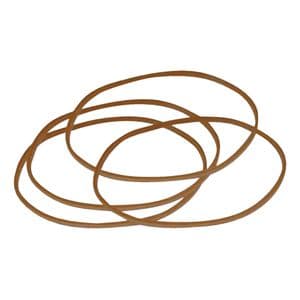 Picture 1 of Elastiek Standard Rubber Bands 22 100x1.5mm 1kg 2660 stuks bruin