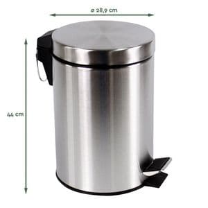 Picture 3 of Pedaalemmer BRASQ 20 liter rvs